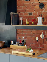 Kitchen organizer / brass