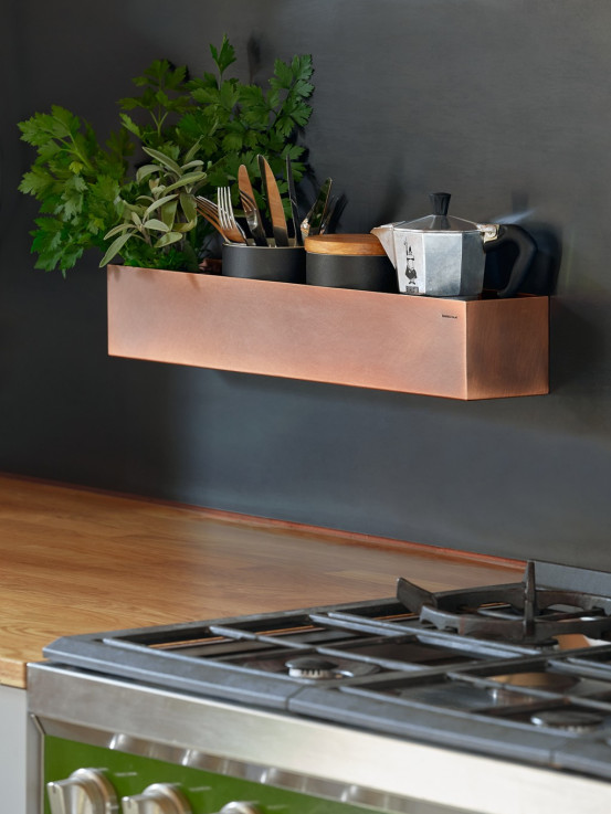 Kitchen organizer / copper