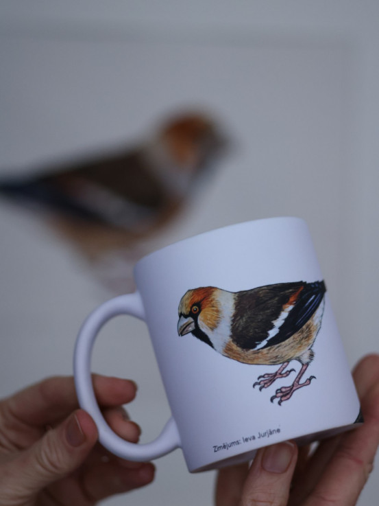 Matt ceramic mug – Great Crested Grebe