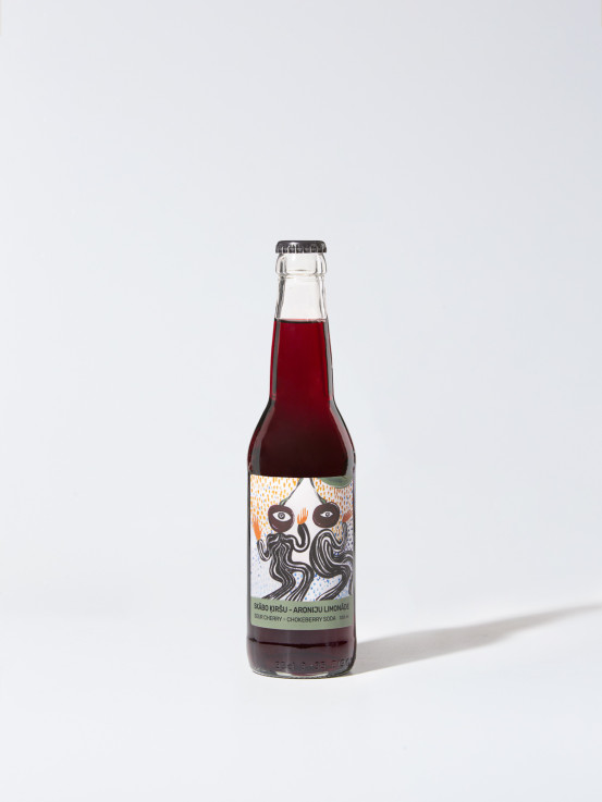 Sour cherry - chokeberry soda